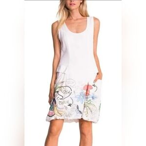 DESIGUAL Hawaiian-inspired graphic print Dress size S